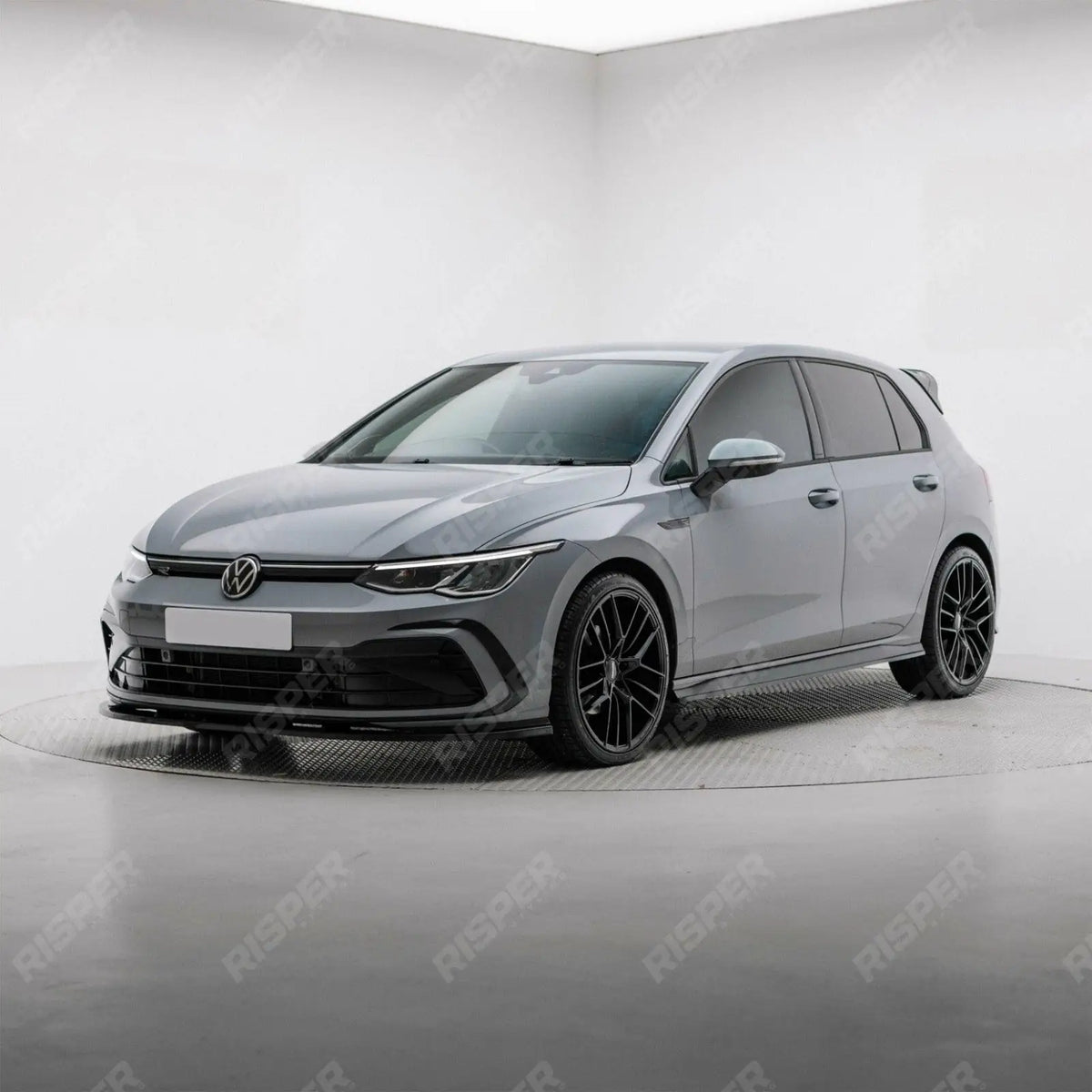 Volkswagen Golf MK8 GTI/GTD/R/R Line 2020+ - Gloss Black 3 - Piece Front Splitter V1