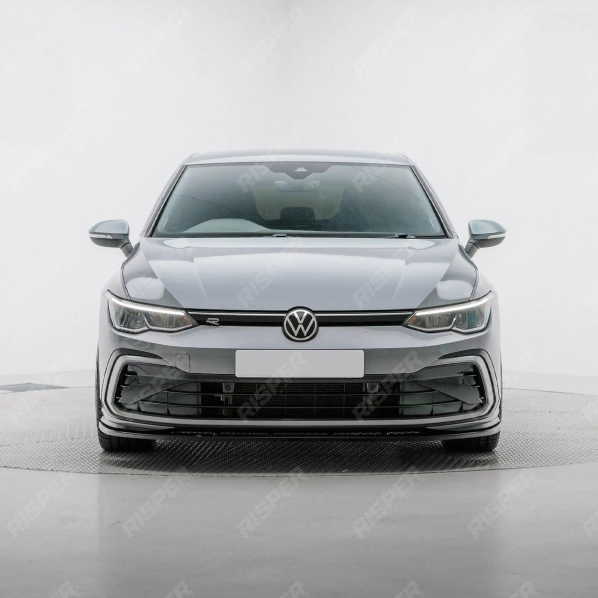 Volkswagen Golf MK8 GTI/GTD/R/R Line 2020+ - Gloss Black 3 - Piece Front Splitter V1