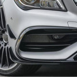 MERCEDES CLA C117 AMG LINE 2016-2019 FRONT SPLITTER LIP WITH CANARDS IN GLOSS BLACK