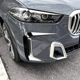 BMW X5 G05 (LCI) M Sport 2023+ Front Bumper Canards In Gloss Black