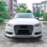 Audi A3 8V Pre Facelift 2013-2016 Standard Models Front Splitter In Gloss Black