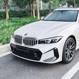 BMW 3 SERIES G20 (LCI) 2023+ FRONT BUMPER CANARDS IN GLOSS BLACK