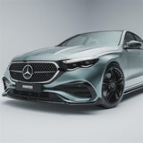 Mercedes E Class W214 2024+ Front Splitter Lip In Gloss Black