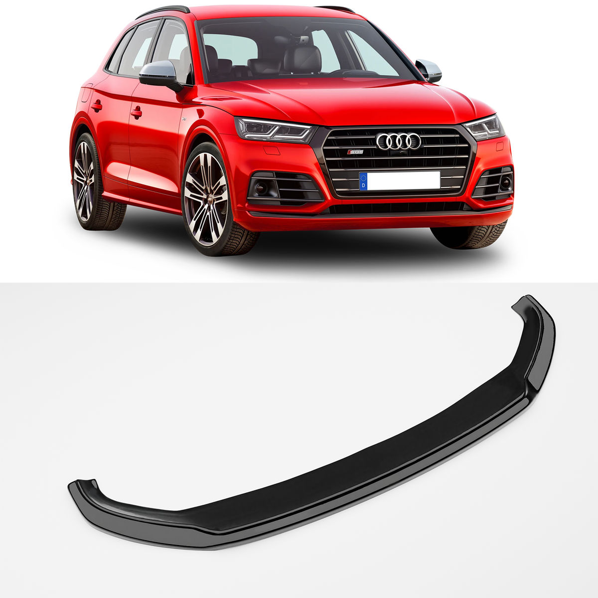 Front Splitter V.1 Audi SQ5 / Q5 S-Line SUV / Sportback Mk 2 Facelift - View #12