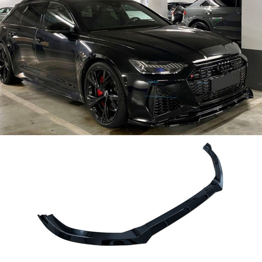 Audi RS6 C8 2019+ Gloss Black Risper Front Splitter