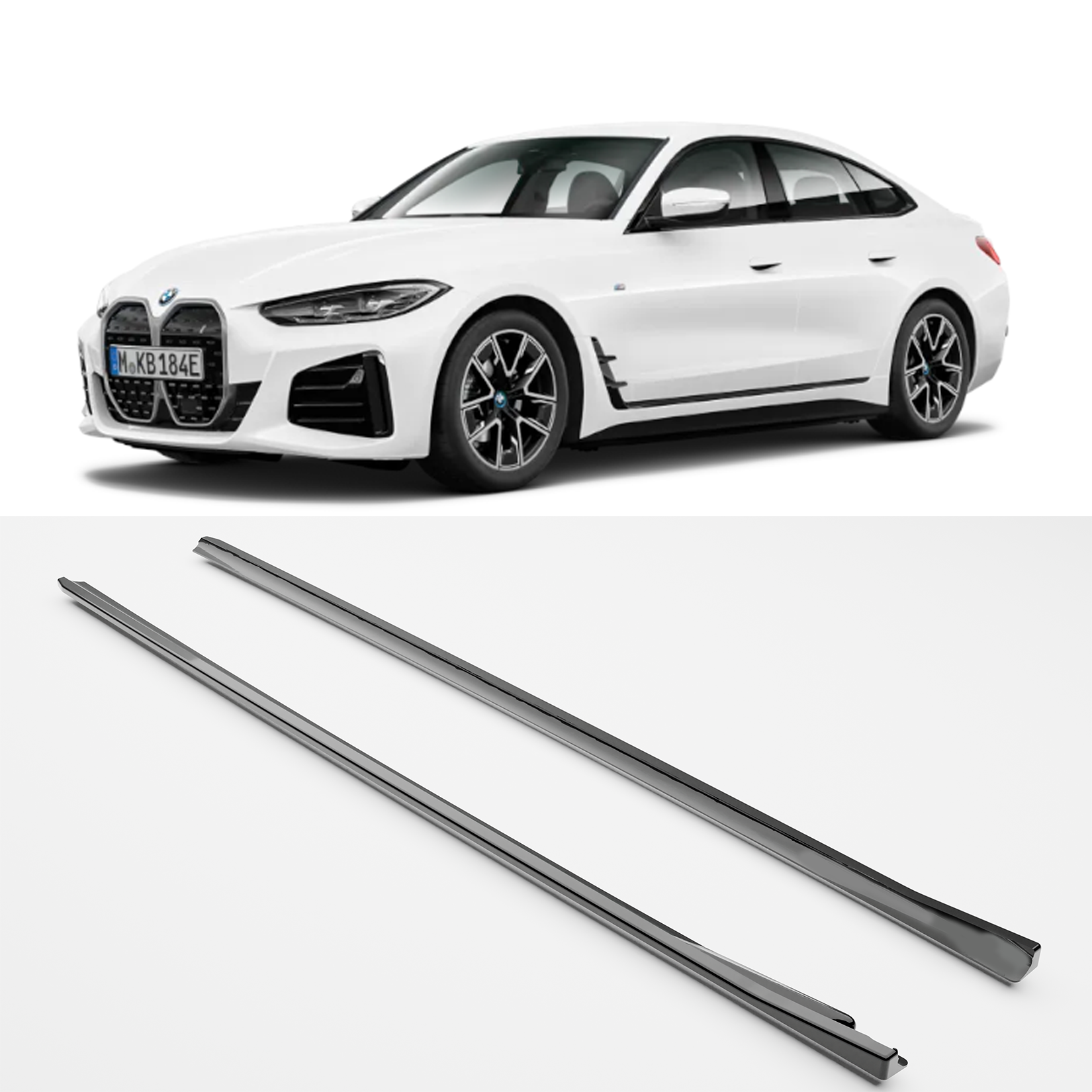 Bmw I4 & 4 Series Grand Coupe M-Pack G26 2021+ Side Skirts (2PCS)