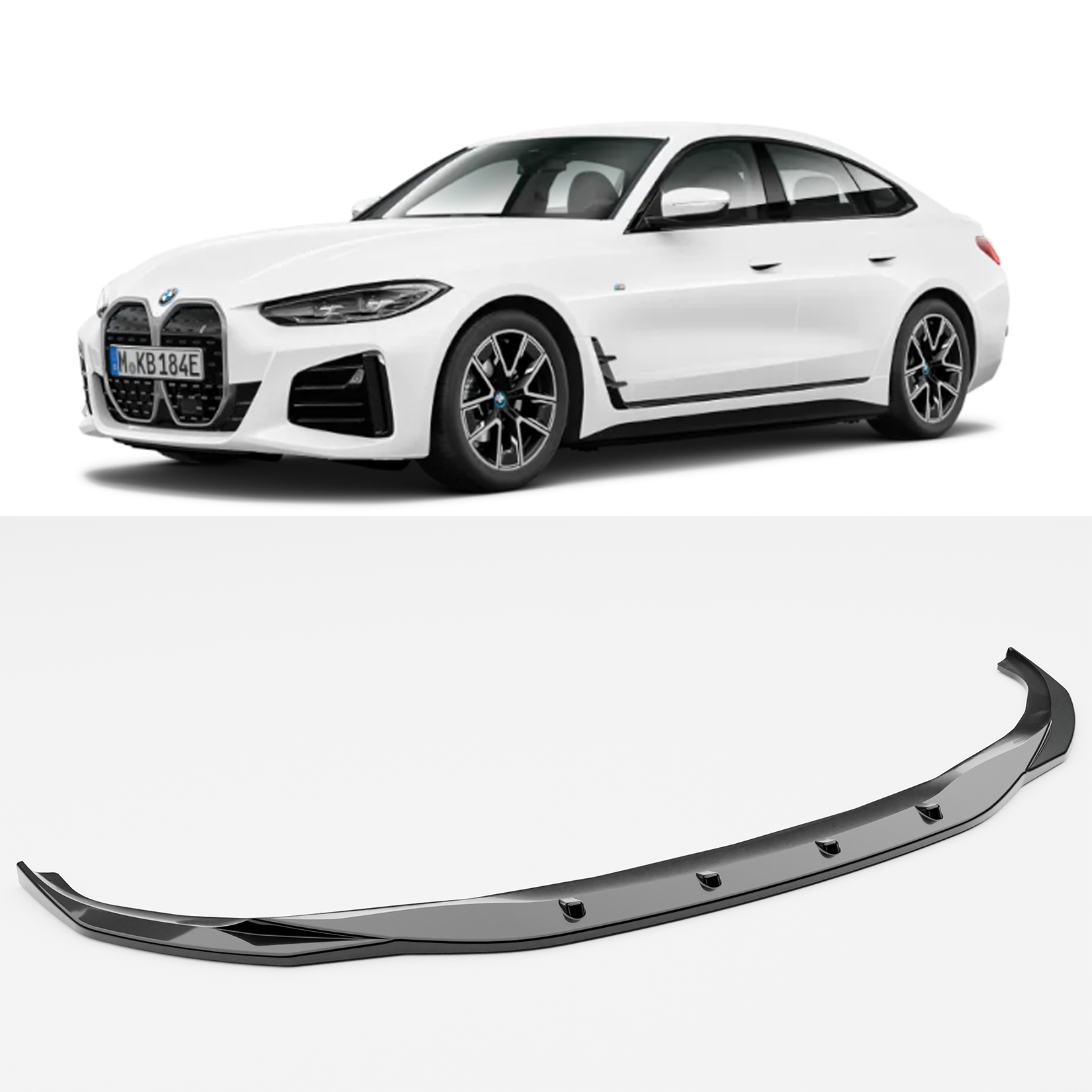 Bmw I4 & 4 Series Grand Coupe M-Pack G26 2021+ Front Splitter