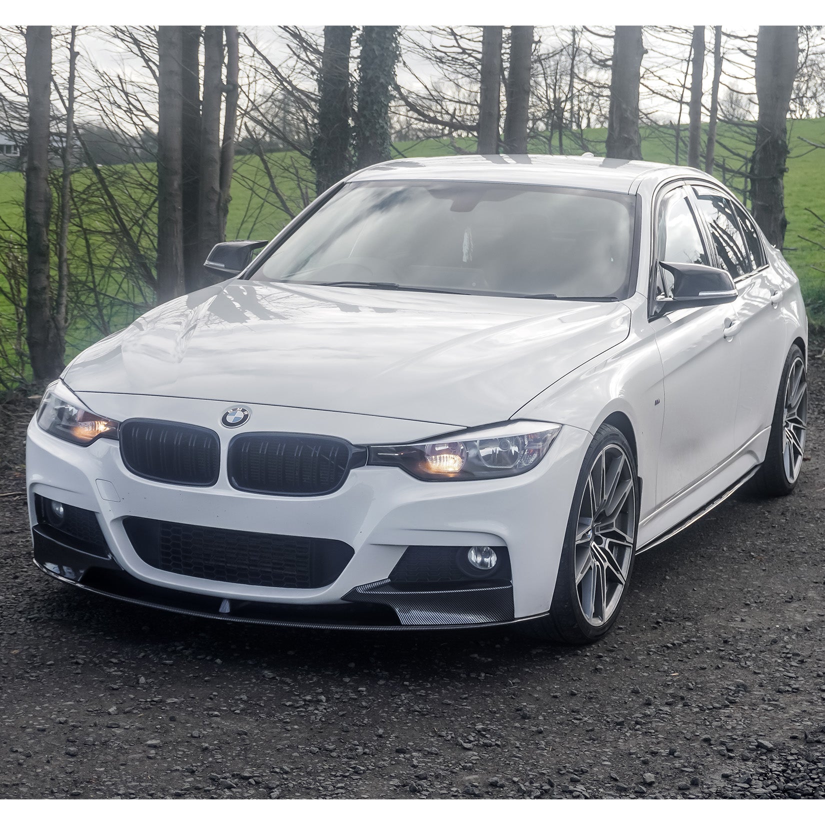 BMW 3 Series F30 2012-2018 Carbon Look Full Aero Body Kit - Diffuser 0___0