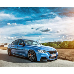 BMW 3 Series F30 F31 F35 M Sport Front Splitter in Gloss Black