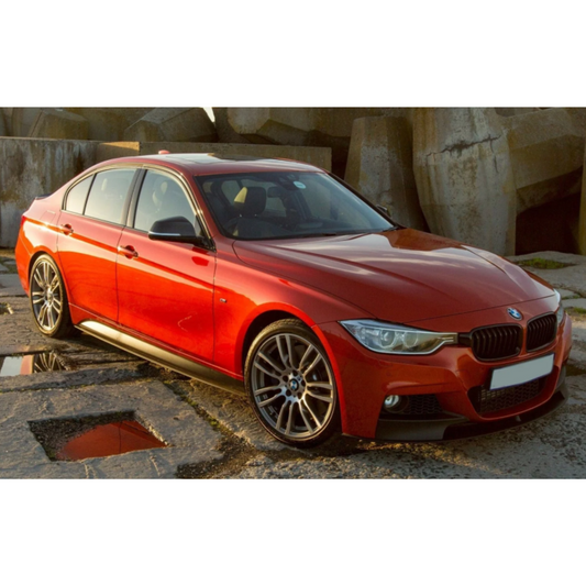 BMW 3 Series F30 M Sport 2012-2018 Matte Black Full Aero Body Kit - Diffuser 00__00