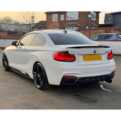 Bmw 2 Series F22 M Sport 2014-2021 Rear Diffuser In Carbon Look 0__0