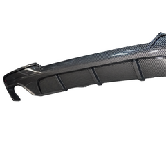 Bmw 5 Series F10 2009-2017 Rear Diffuser In Carbon Look 00___