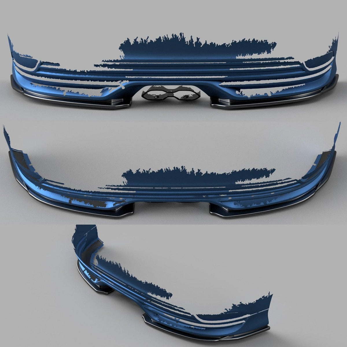 Ford Focus ST MK3 Facelift 2015-2018 Rear Side Splitters (2PCS)
