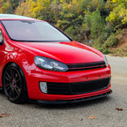 Volkswagen Golf GTI / GTD Mk6 2008-2012 Front Splitter in Gloss Black