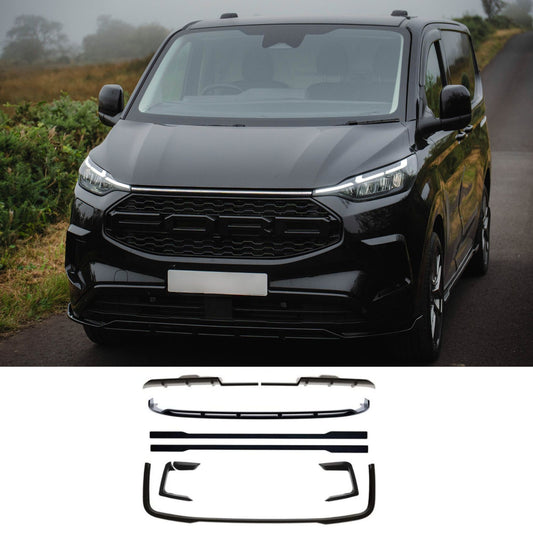 Ford Transit Custom MK2 2024 on PHEV Full Low Line Aero Kit In Gloss Black