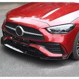 Mercedes C-Class W206 2022+ Brabus Style Front Splitter Lip In Gloss Black