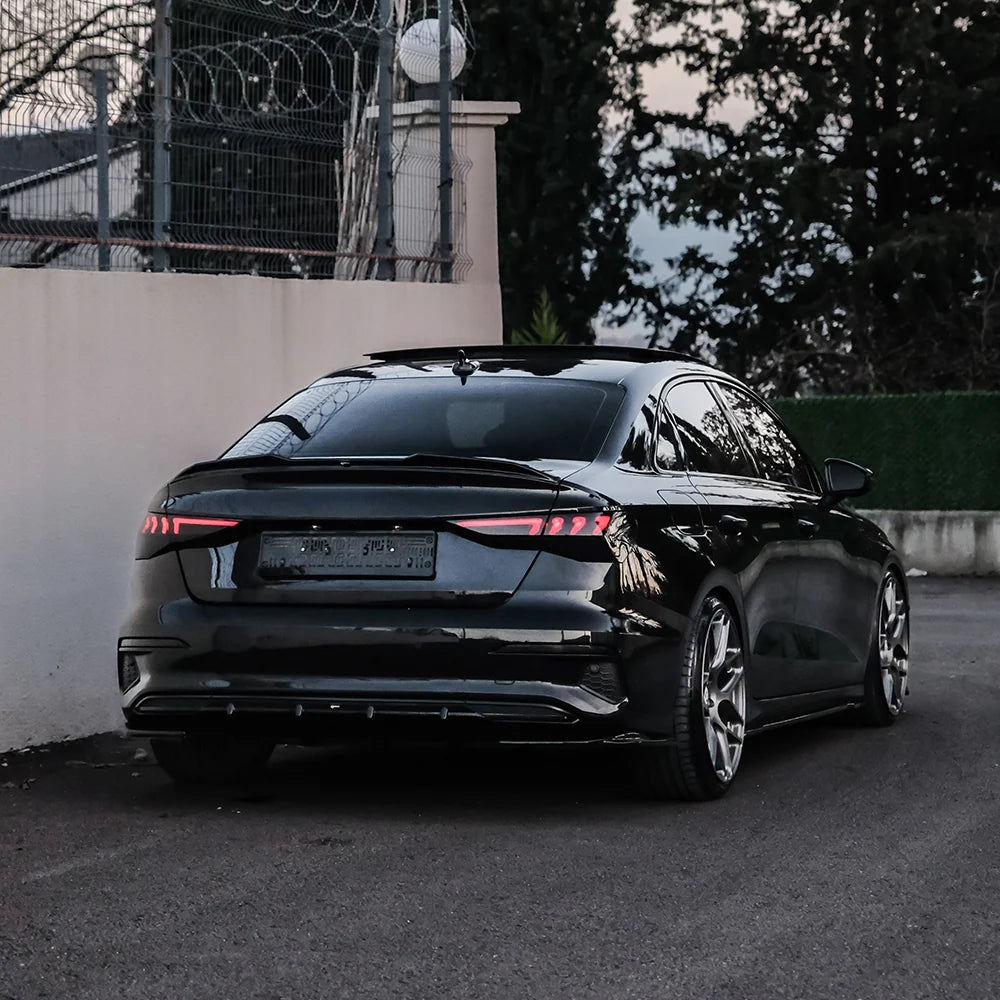 RS3 Style Gloss Black Rear Spoiler V2 For Audi A3 8Y Saloon 2020+