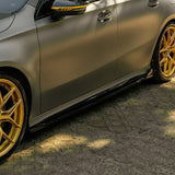 Mercedes A45 W177 2019-2023 & Facelift 2023 On Aero Body Kit In Gloss Black