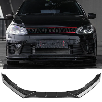 Volkswagen Polo Gti Mk5 2009-2014 Front Splitter in Gloss Black