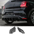 Volkswagen Polo Gti Mk5 2009-2014 Rear Side Splitters in Gloss Black