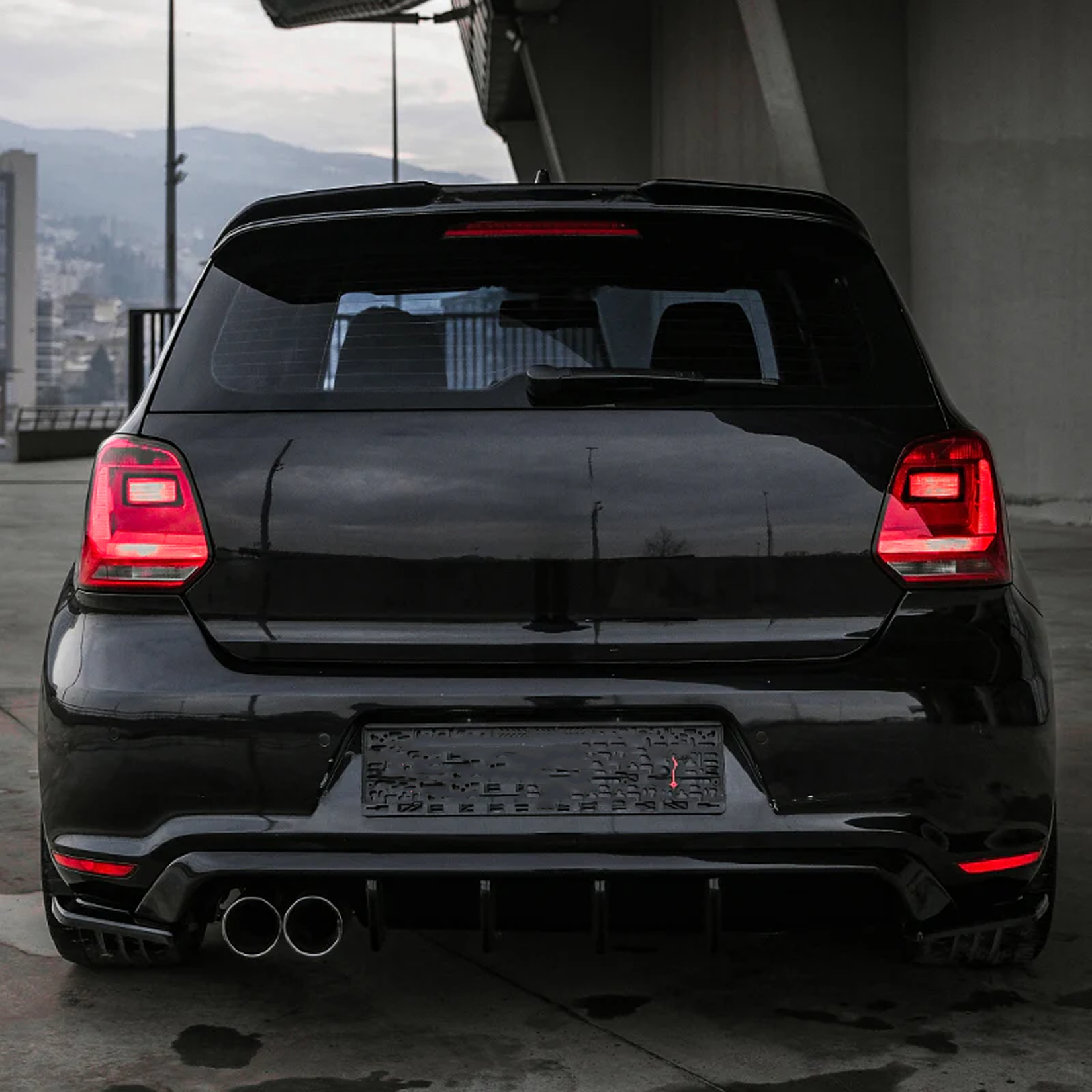 Volkswagen Polo Gti Mk5 2009-2014 Rear Spoiler in Gloss Black Secondary image