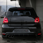 Volkswagen Polo Gti Mk5 2009-2014 Rear Side Splitters in Gloss Black