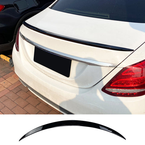 Rear Boot Spoiler in Gloss Black For Mercedes C Class W205 2015-2021