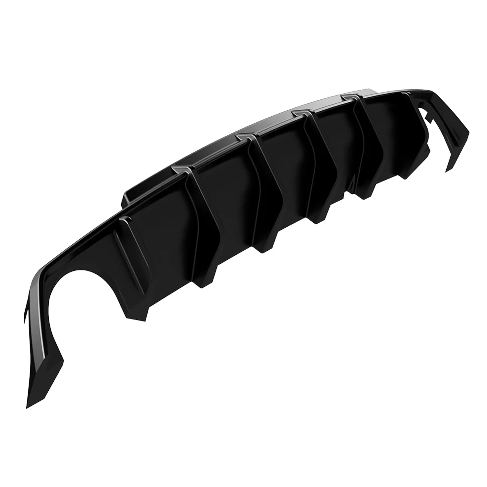 Volkswagen Sirocco R 2014-2017 Rear Diffuser in Gloss Black