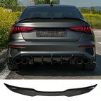 RS3 Style Gloss Black Rear Spoiler V2 For Audi A3 8Y Saloon 2020+