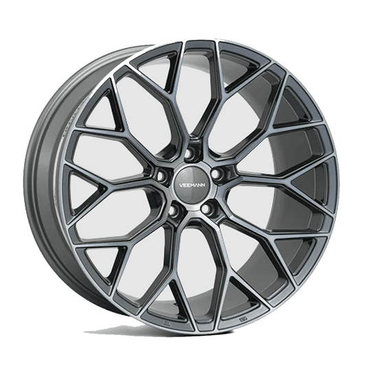 Veemann V-fs66 5x120 20 Inch Alloys Graphite Smoked Machined - 20x8.5