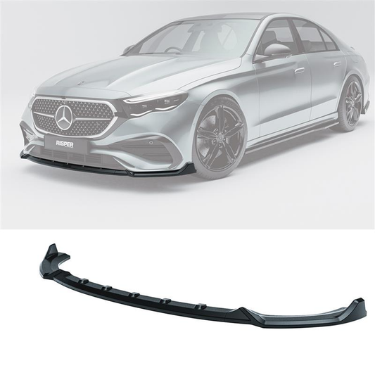 Mercedes E Class W214 2024+ Front Splitter Lip In Gloss Black