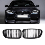 BMW 5 Series F10 2009-2017 DUAL SLAT FRONT GRILL IN GLOSS BLACK