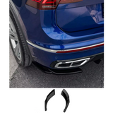 Vw Tiguan R-Line 2020-2024 Rear Side Splitters In Gloss Black