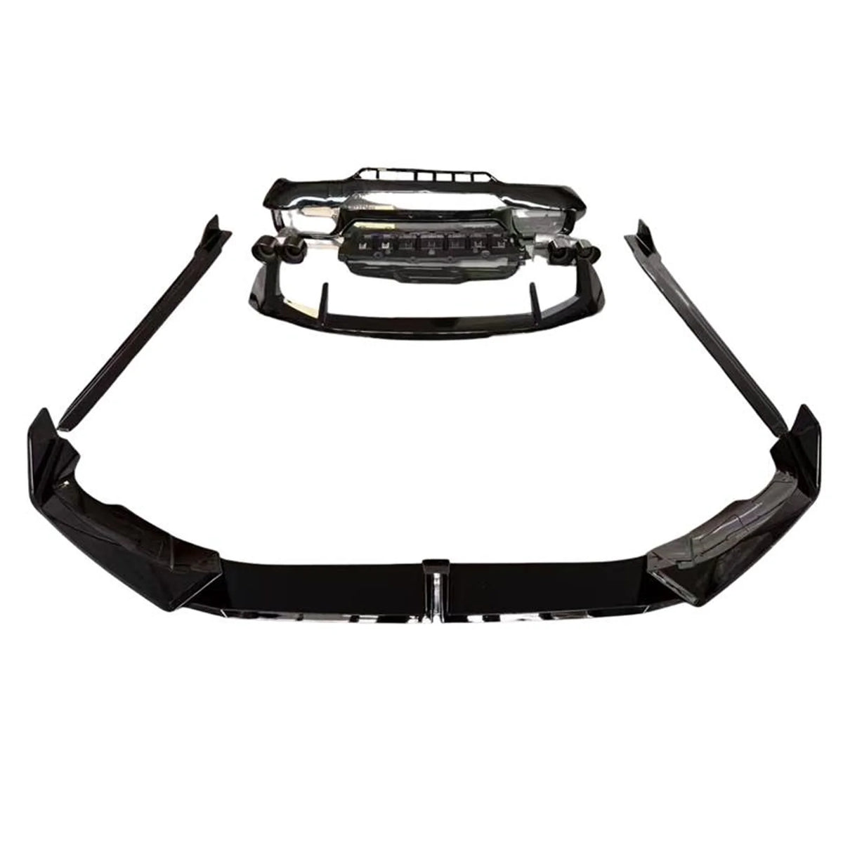 BMW X3 2021-2024 LCI Full Aero Kit With Exhaust Tips In Gloss Black