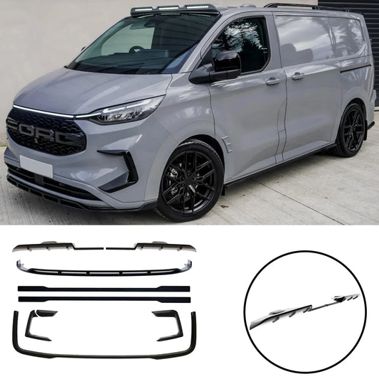 Ford Transit Custom MK2 2024 on SWB Full Low Line Aero Kit V1 In Gloss Black