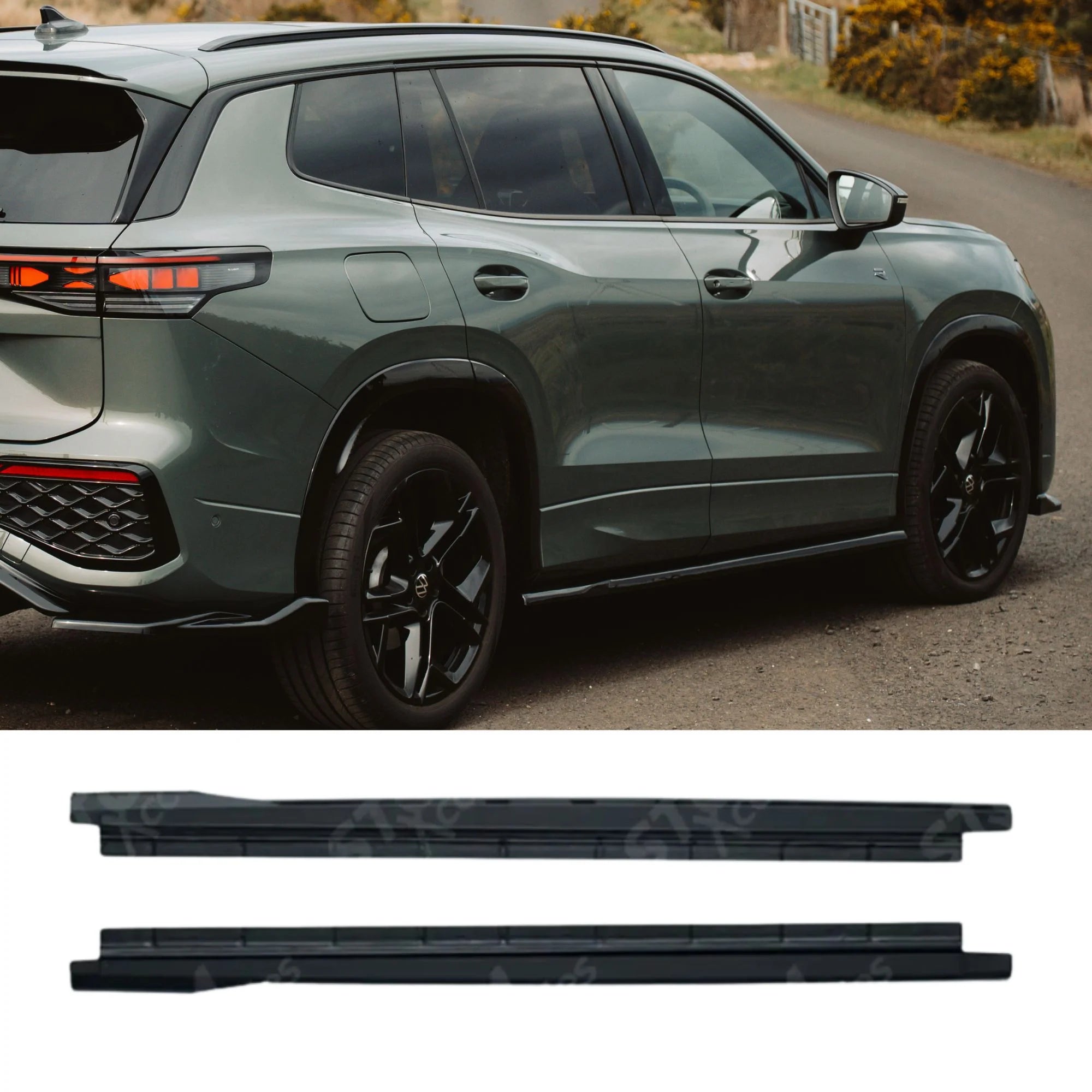 Side Skirts In Gloss Black For VW Tayron MK1 2025 On Main image