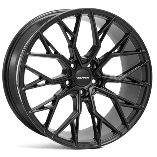 Veemann V-FS51 22X9.5 5X112 ET26 Gloss Black Deep Concave