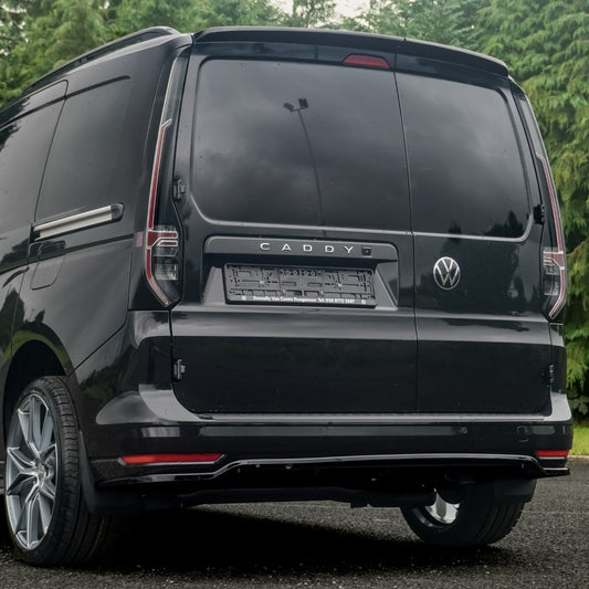Volkswagen Caddy MK5 2021+ - Rear Bumper Splitter in Gloss Black