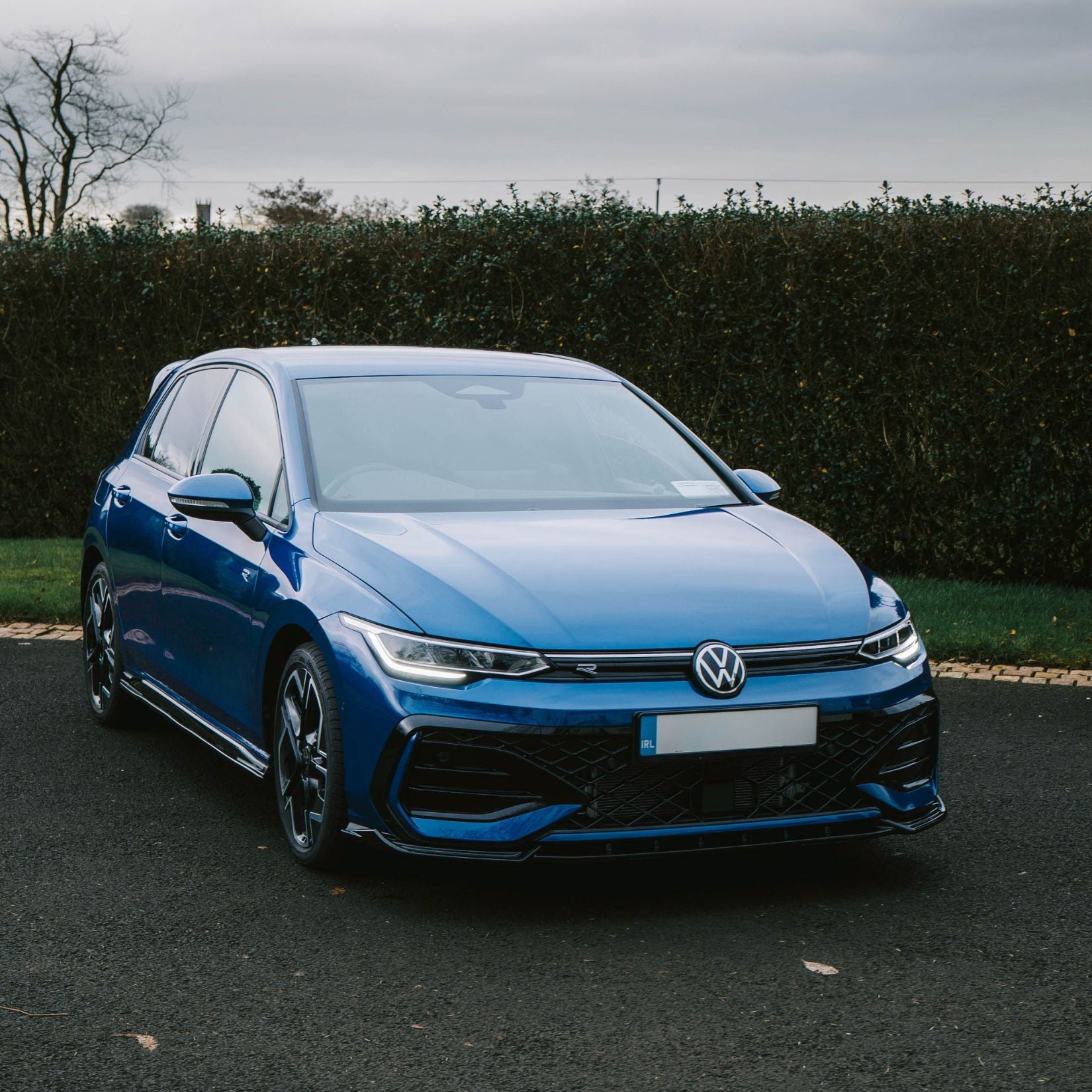 Volkswagen Golf MK8.5 Facelift GTI R R Line Front Splitter In Gloss Black