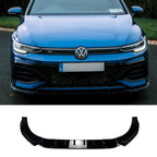 Volkswagen Golf MK8.5 Facelift GTI R R Line Front Splitter In Gloss Black