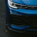 Volkswagen Golf MK8.5 Facelift GTI R R Line Front Splitter In Gloss Black