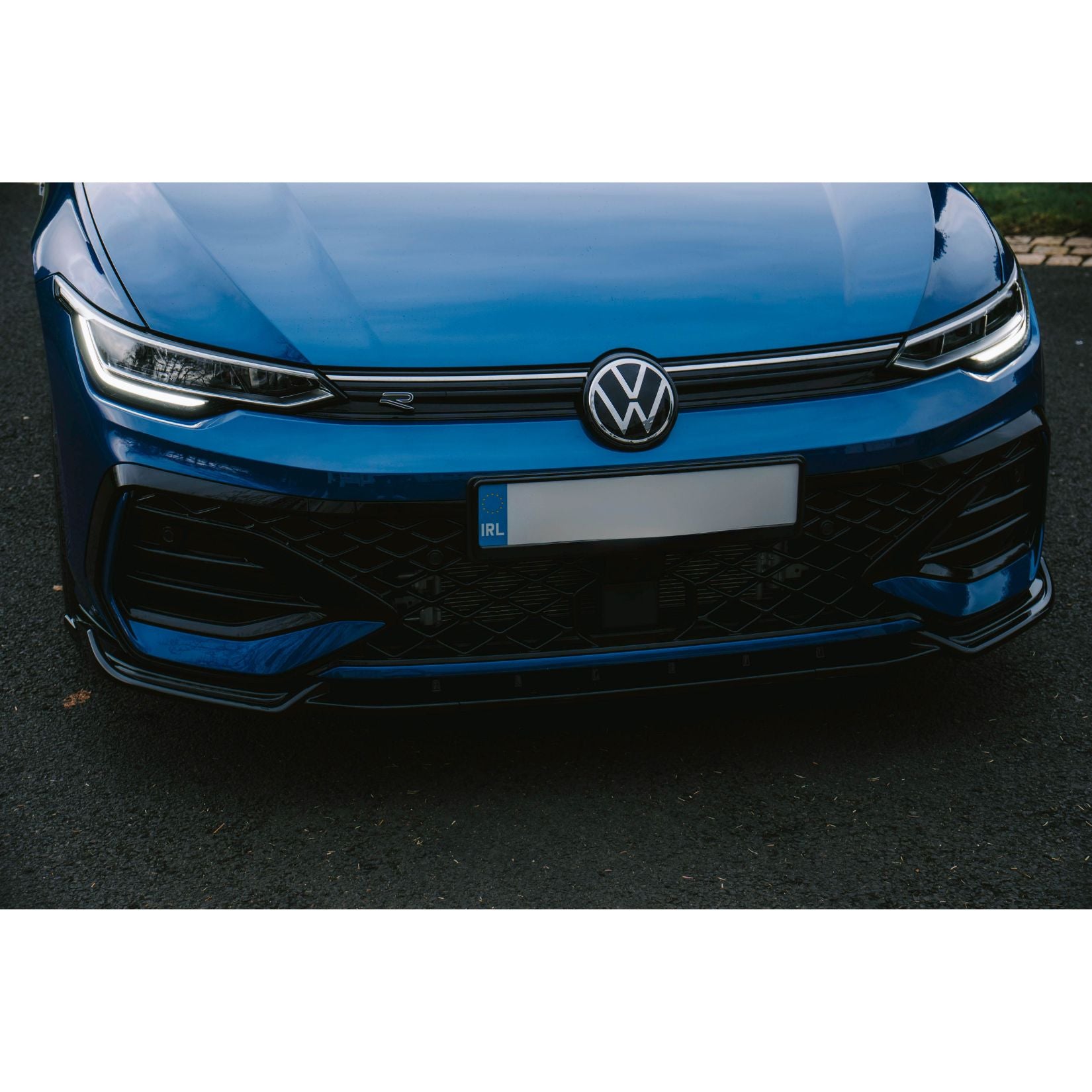Volkswagen Golf MK8.5 Facelift GTI R R Line Front Splitter In Gloss Black