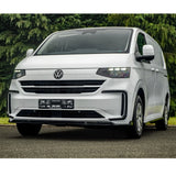 Volkswagen Transporter T7 2025 on Front Splitter Lip In Gloss Black