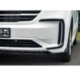 Volkswagen Transporter T7 2025 on Front Splitter Lip In Gloss Black