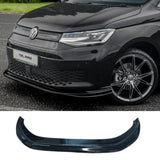 VW Caddy 2021 Onwards - Gloss Black Front Splitter