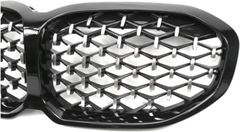BMW 1 Series F40 2018 - 2024 Gloss Black Diamond Style Front Grill