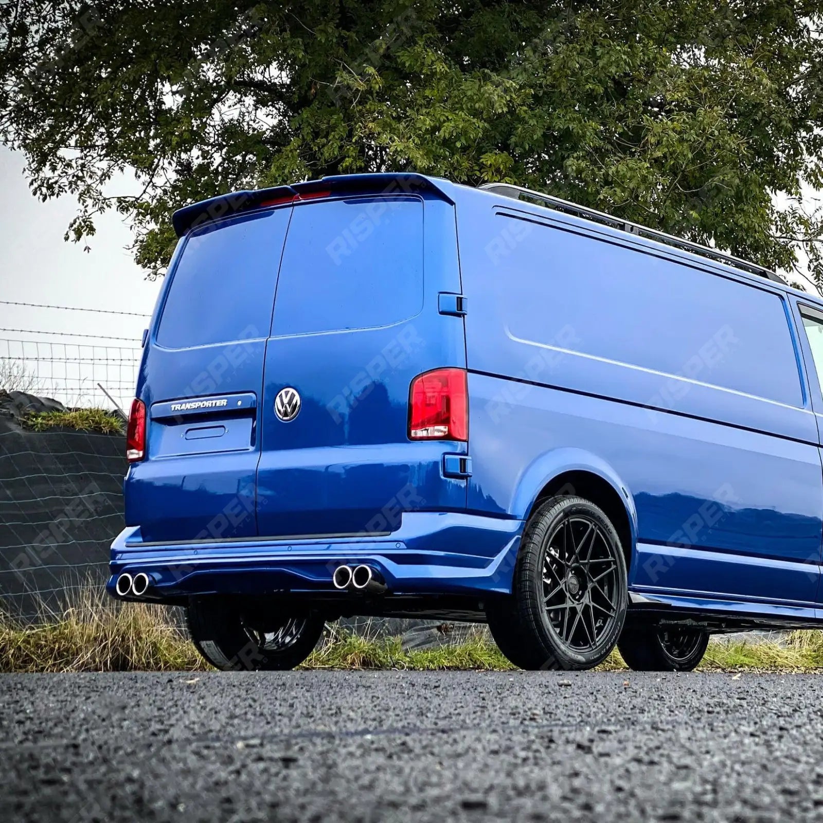 Vw Transporter T6.1 2019 - 2024 - Abt Rear Skirt Bumper Set - Barn Doors Main image