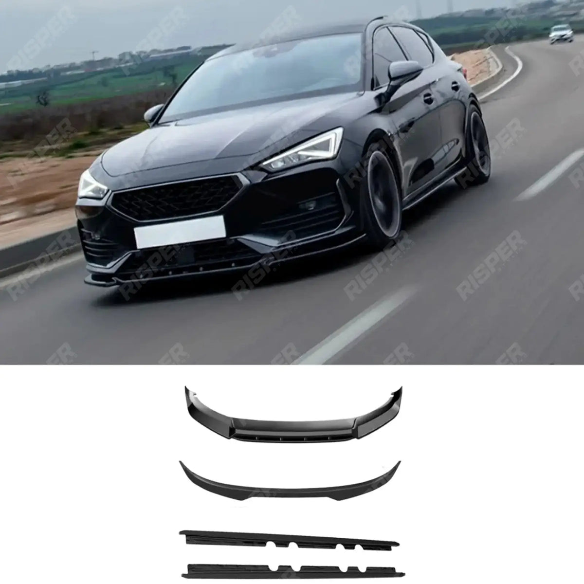 Aero Body Kit In Gloss Black Cupra Leon 2020-2024 - Aero Kit Main image