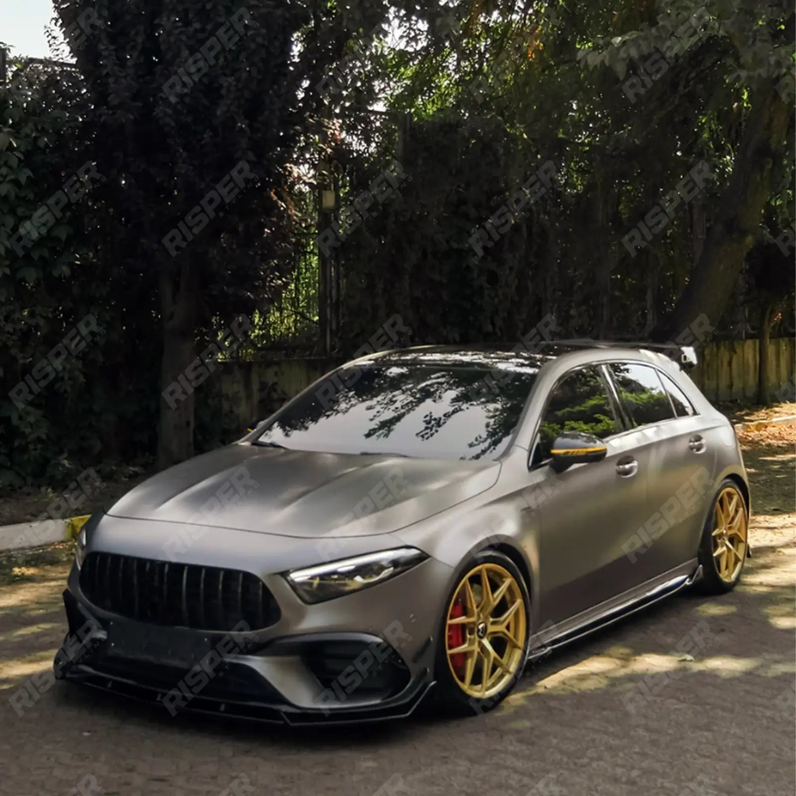 Mercedes A45 W177 2019-2023 & Facelift 2023 On Aero Body Kit In Gloss Black Aero Kit
