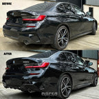 BMW 3 Series G20 G28 M Sport 2018+ Gloss Black Aero Kit Lip Package